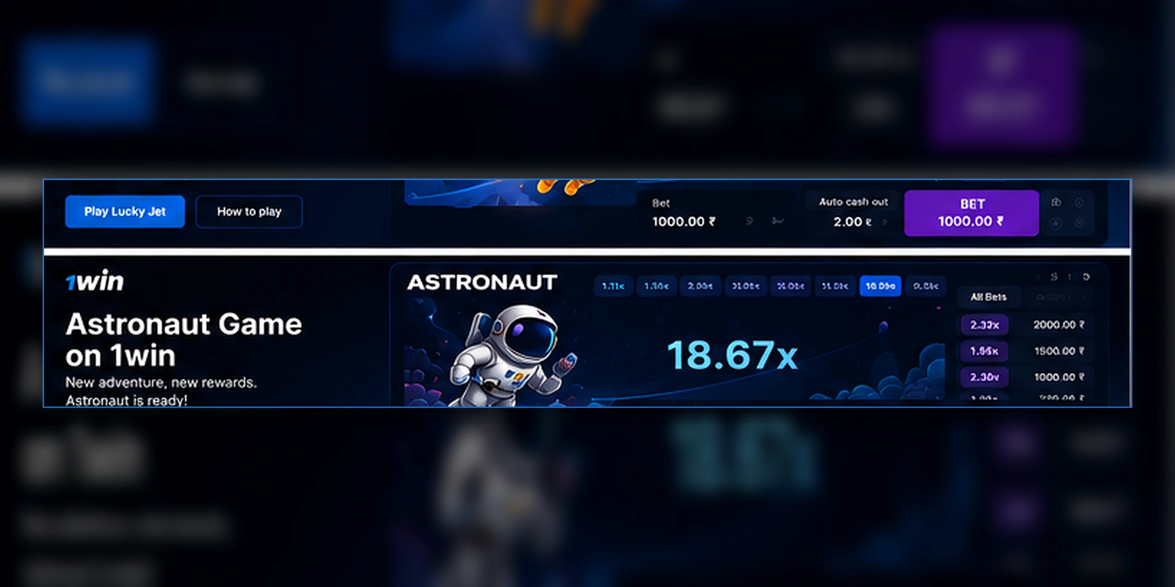 Astronaut en 1win Colombia — Guía del Juego — 1win Colombia