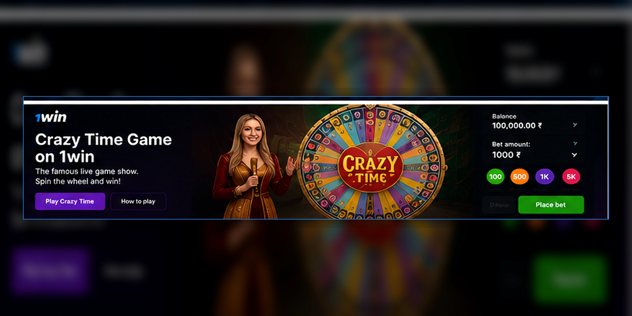 Crazy Time en 1win Colombia — Guía del Juego — 1win Colombia